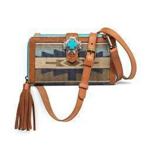 Ariat Ladies Multi Colored Southwestern Pattern Wynona Crossbody Wallet