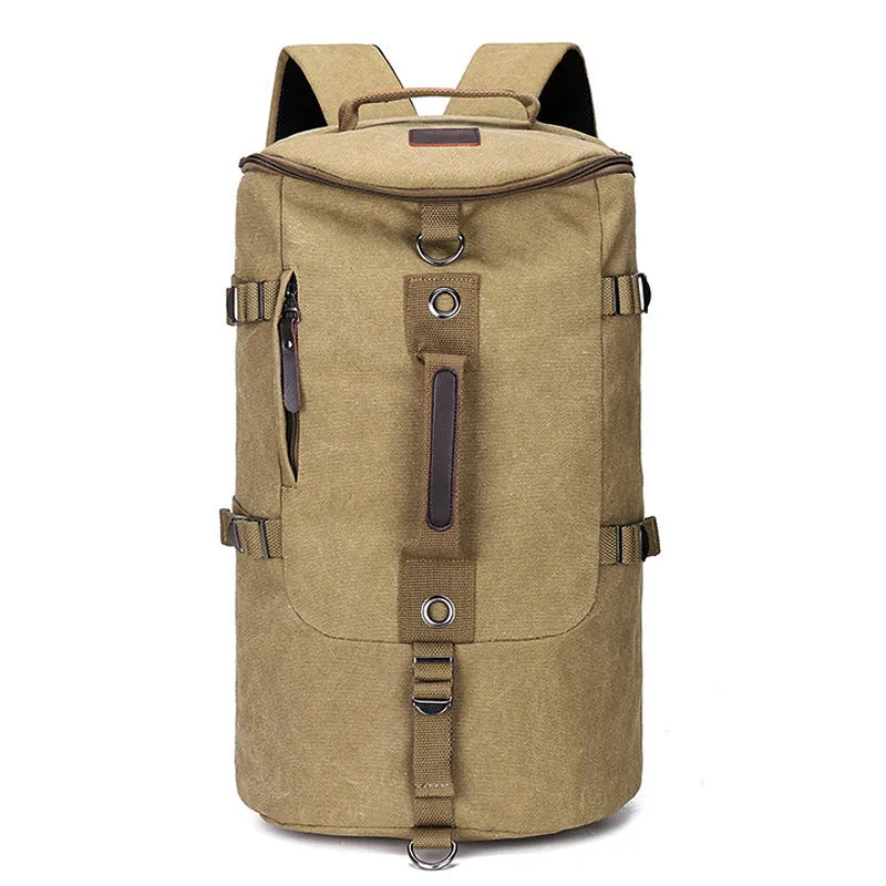 Backpack Men's Outdoor Travel Sports Backpack Trend Canvas Student Schoolbag