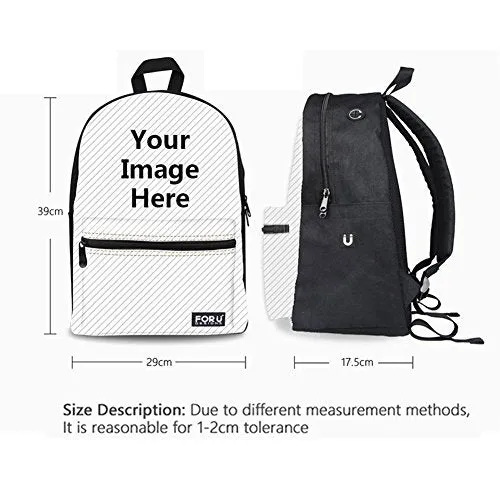 Bigcardesigns Watermelon Design Canvas Personalized Backpack Notebook Bookbag