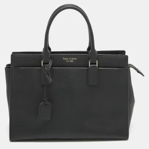 Black Leather New York Cameron Street Tote