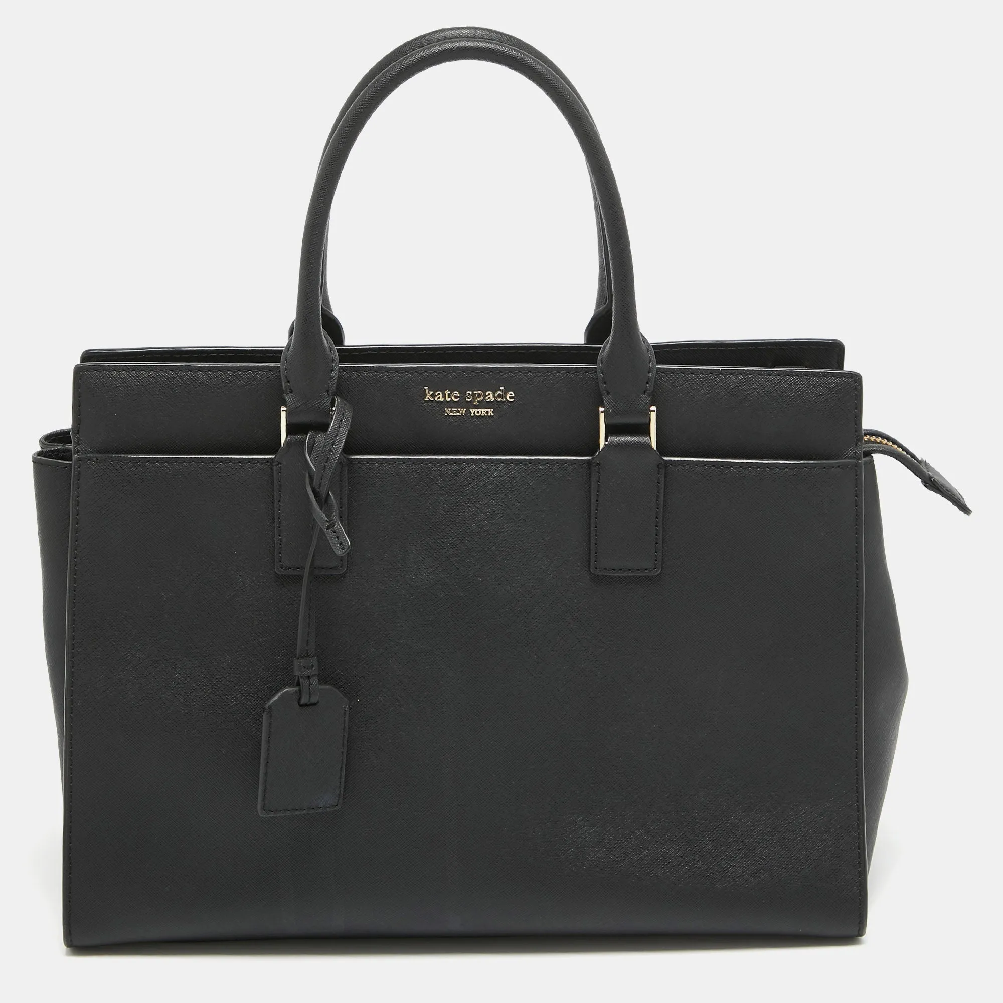 Black Leather New York Cameron Street Tote
