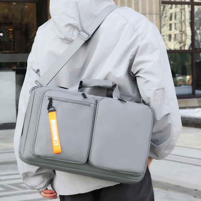 Black Multifunctional Backpack Large Capacity Business Laptop Bag