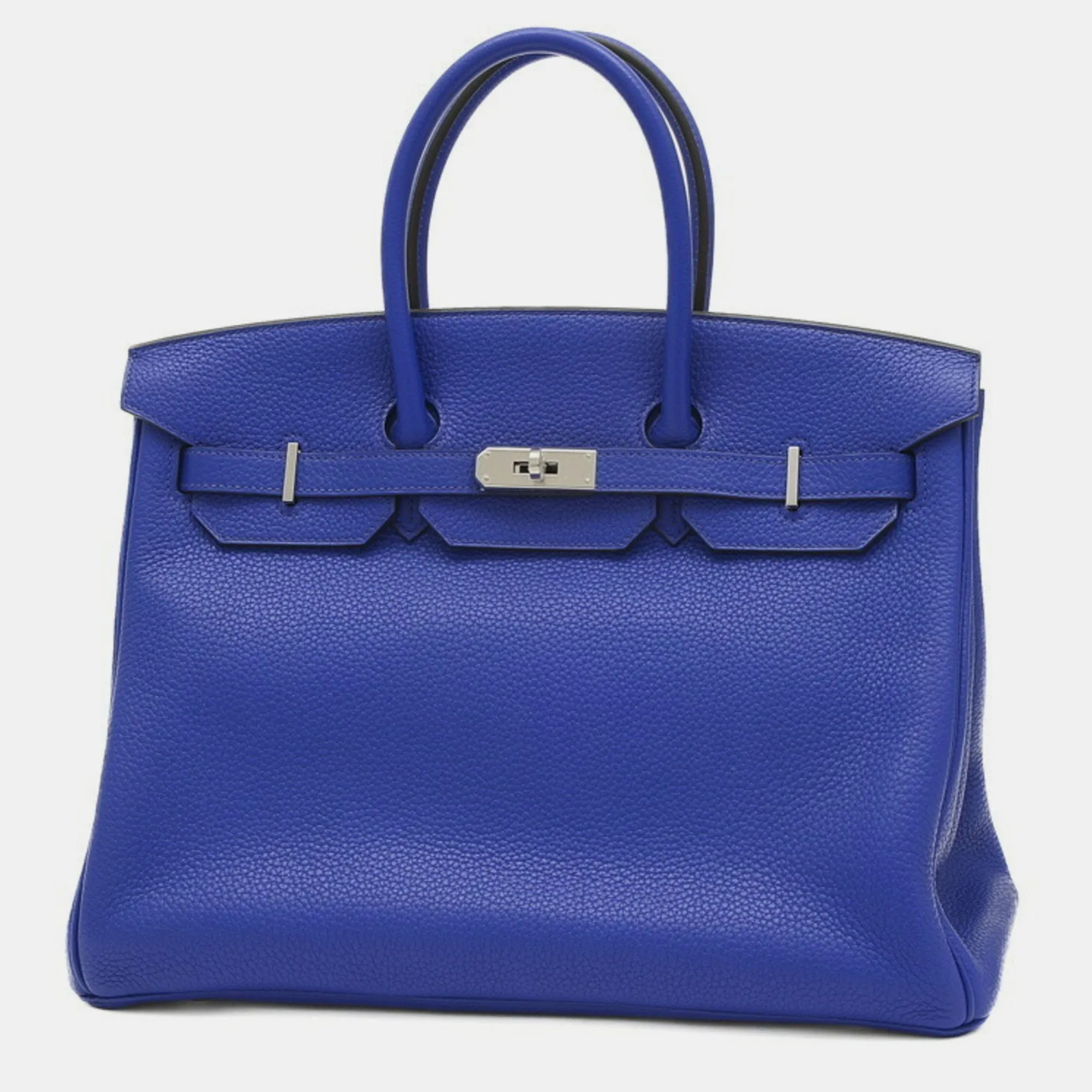 Blue Electric Togo Birkin 35 Handbag