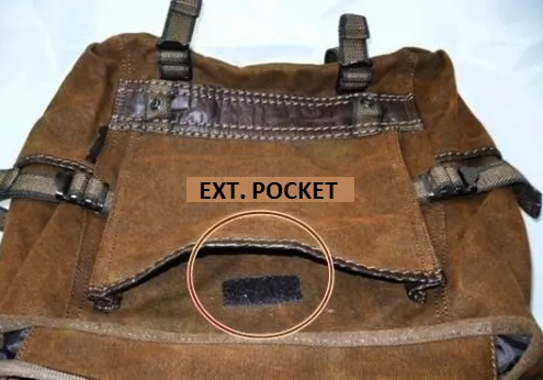 Brown Canvas Vintage Backpack Leather Trims
