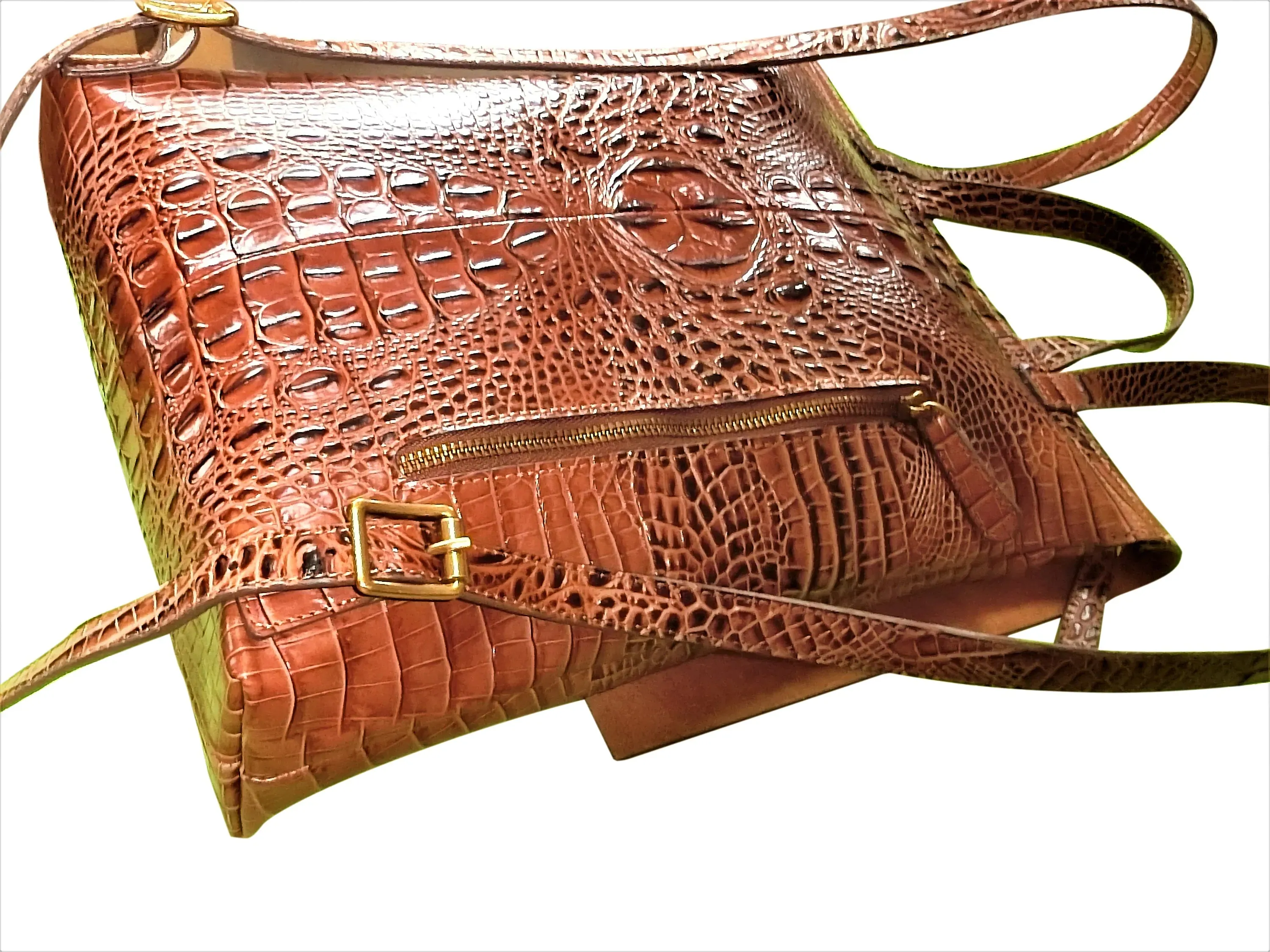 Brown  Leather Backpack for Women