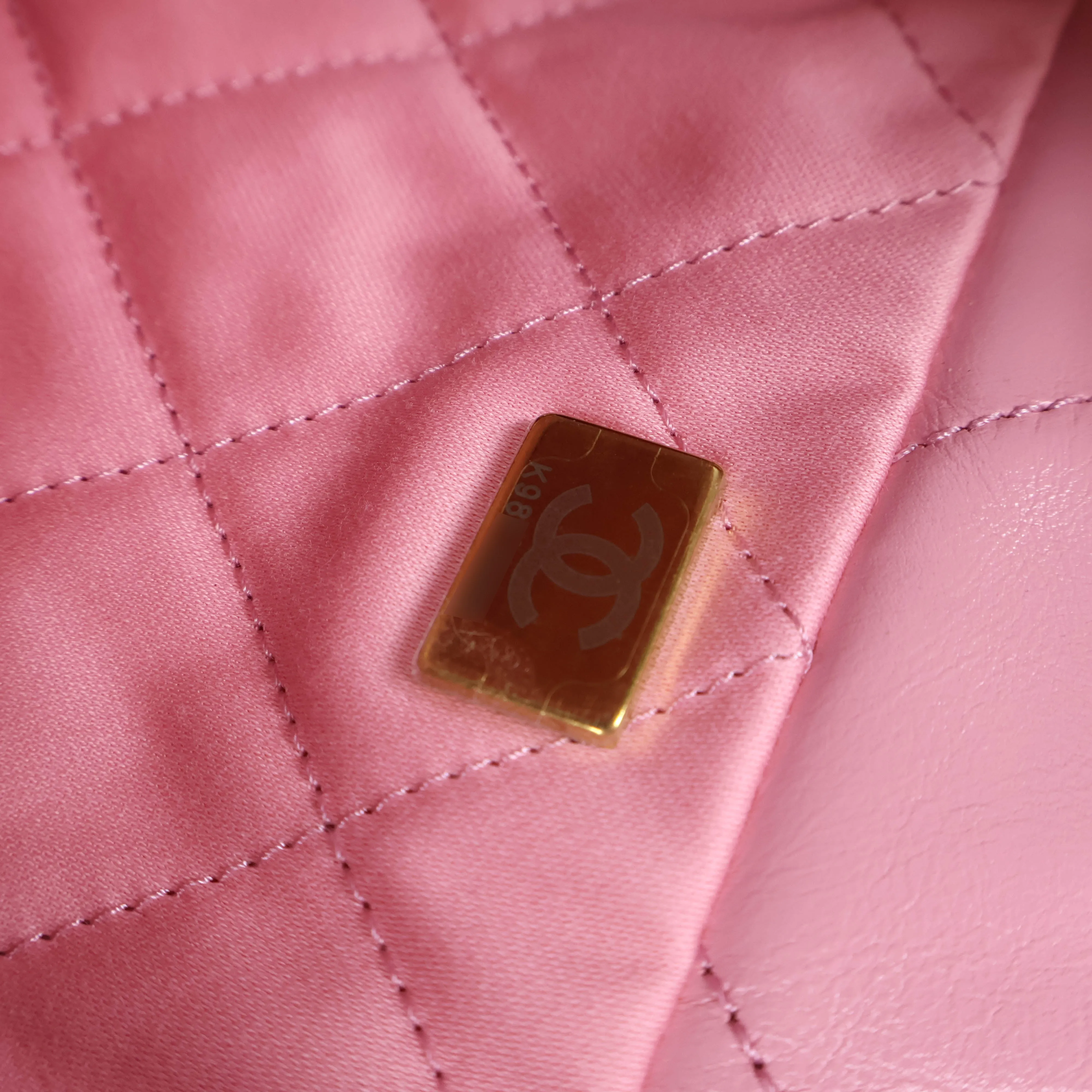 Chanel 22 Hobo Small Pink GHW