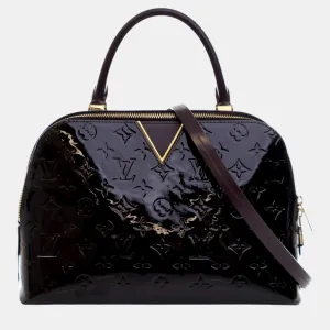 Chanel Purple Monogram Vernis Leather Melrose Shoulder Bag