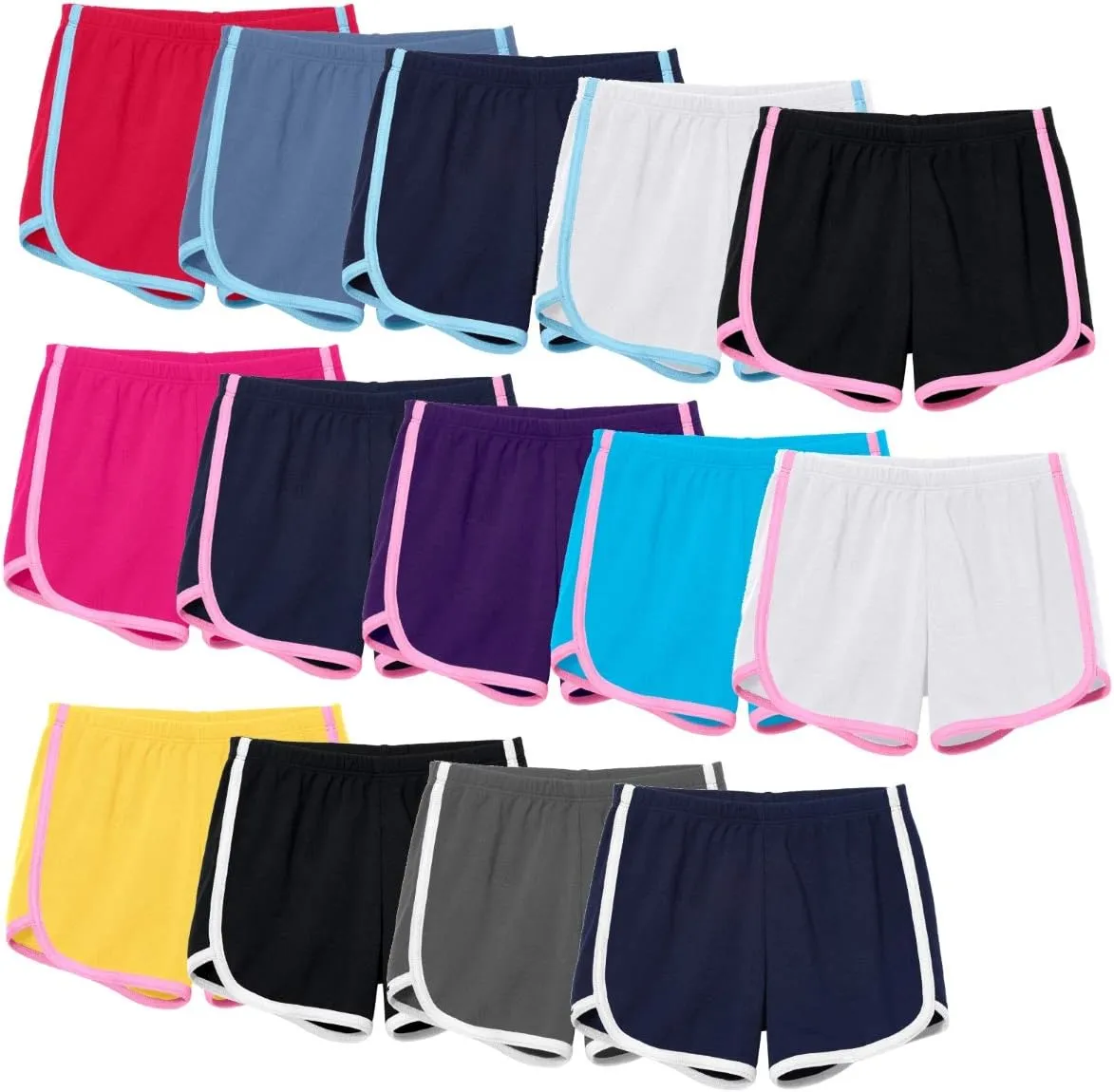 City Threads Baby Girls Running Workout Shorts Yoga Sport Fitness Short Retro Summer Lounge Gym Play Beach Park SPD Clothing