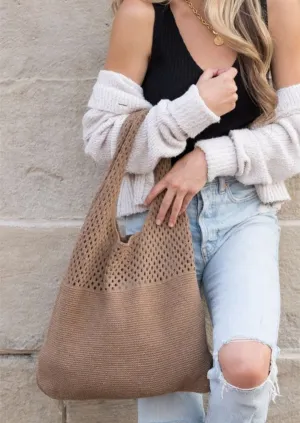 Crochet Knit Hobo Bag
