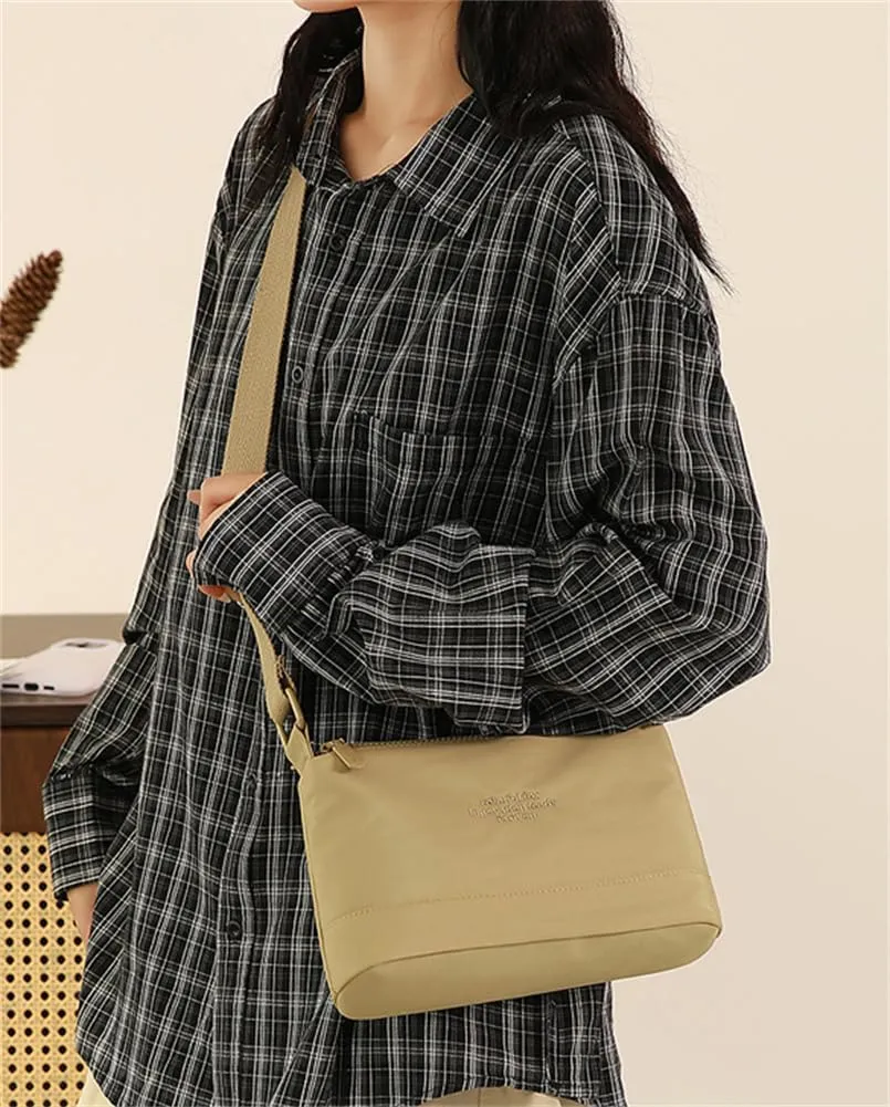 Crossbody Bag for Women Lightweight Nylon Sling Purse Large Capacity Shoulder Bags Handbag Wallet for Travel Beach Daily Use