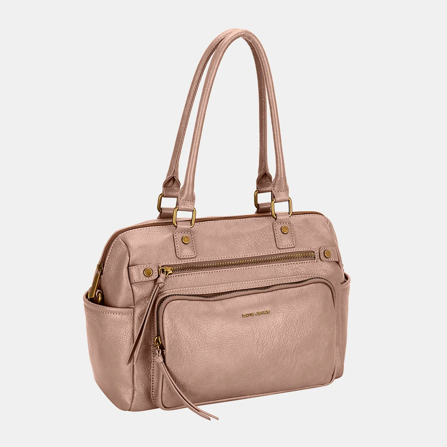 DJ Zipper PU Leather Handbag