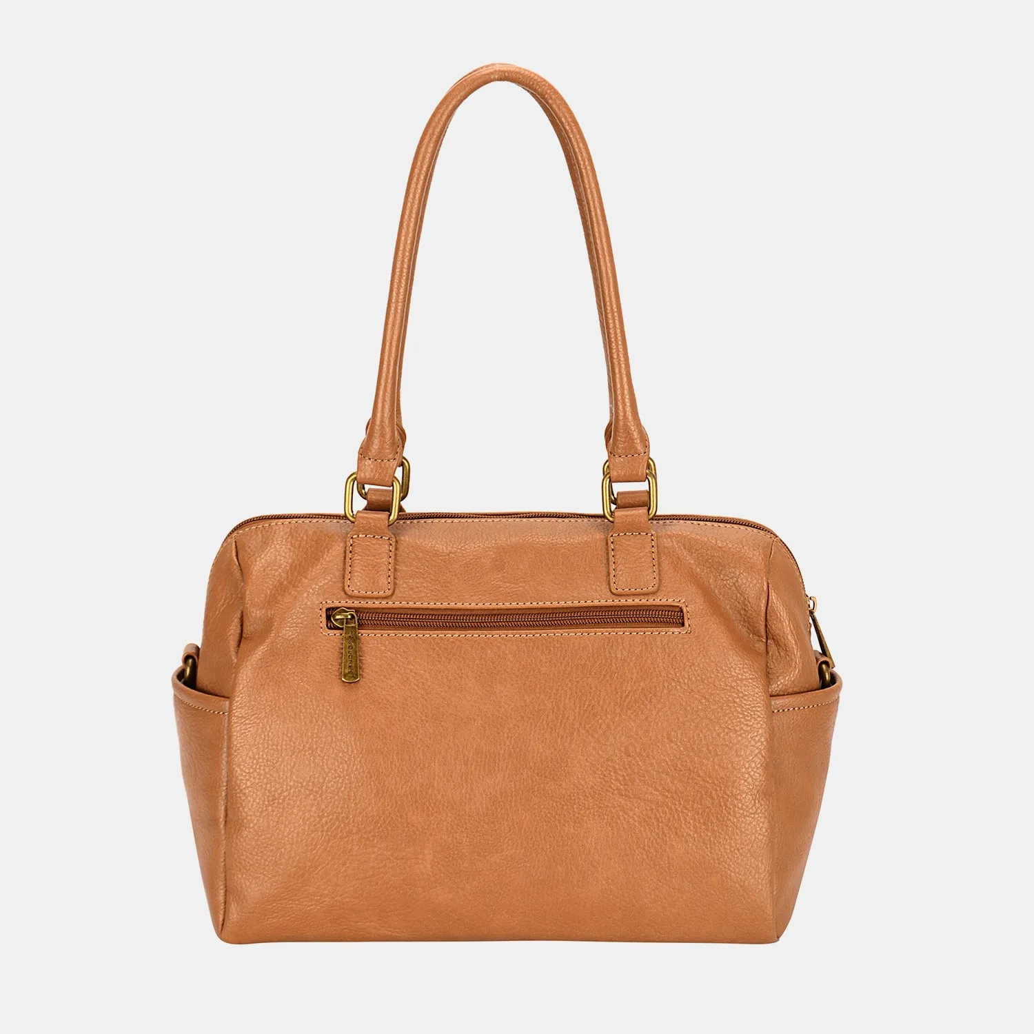 DJ Zipper PU Leather Handbag