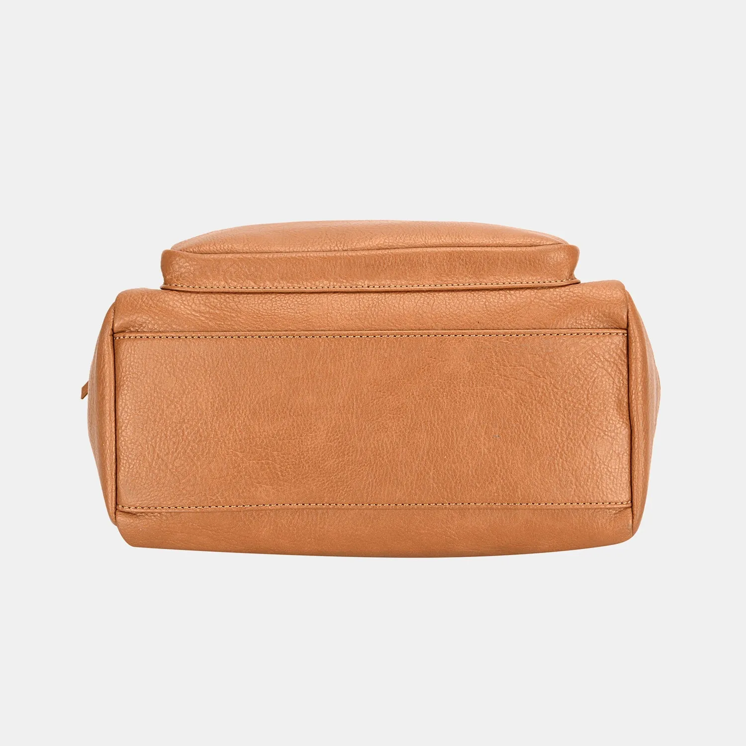 DJ Zipper PU Leather Handbag