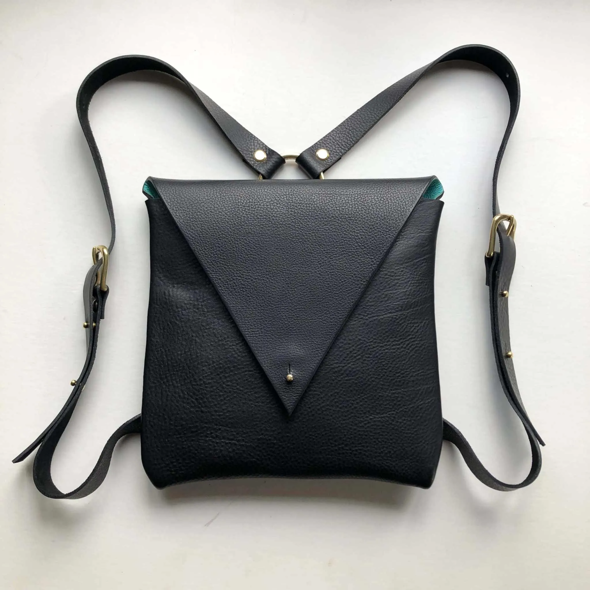 Drifter Leather Backpack in Black or Tan