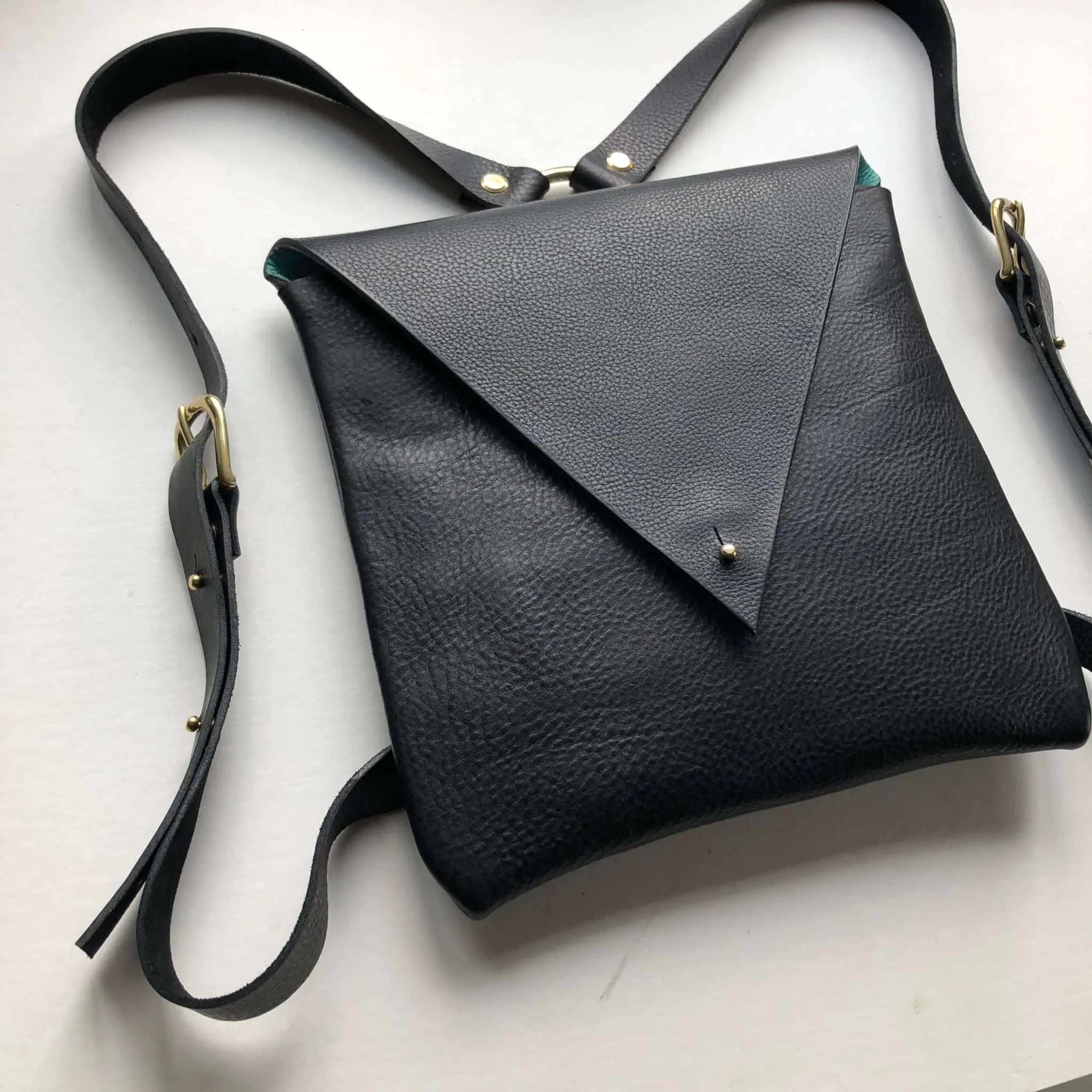 Drifter Leather Backpack in Black or Tan