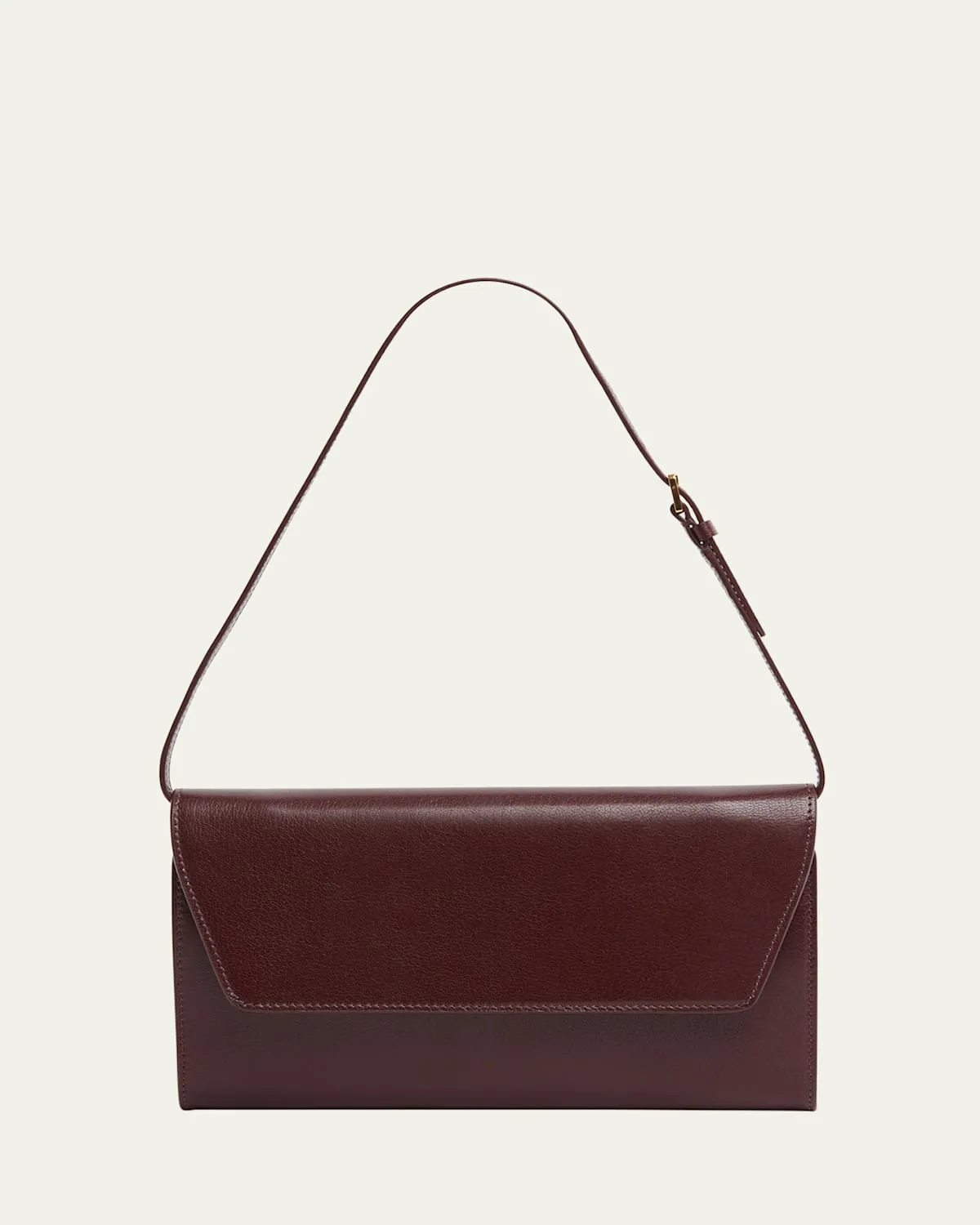 Envelop Evening Clutch Bag in Calfskin Leather
