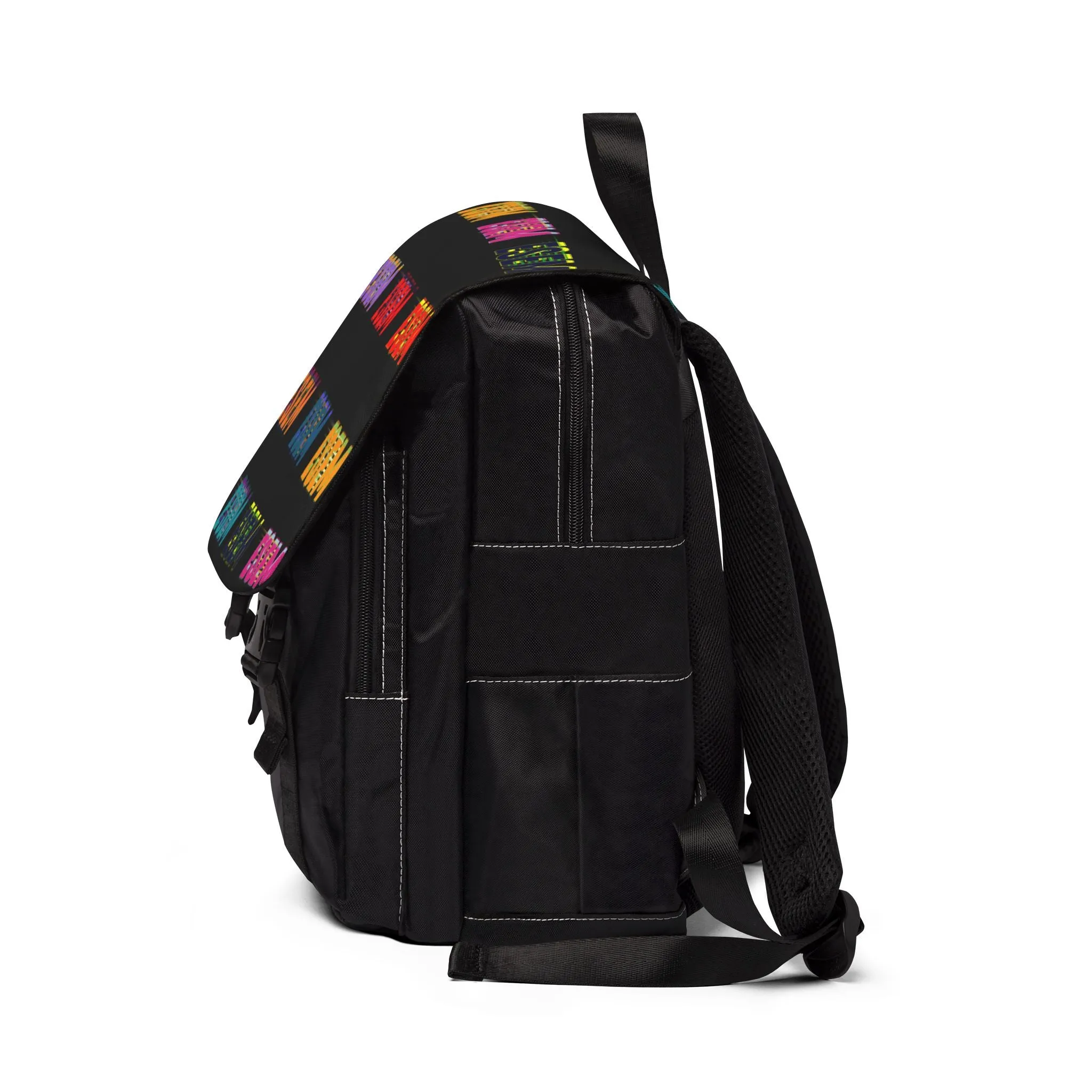 ESEM Pop-Art - Black Unisex Casual Shoulder Backpack