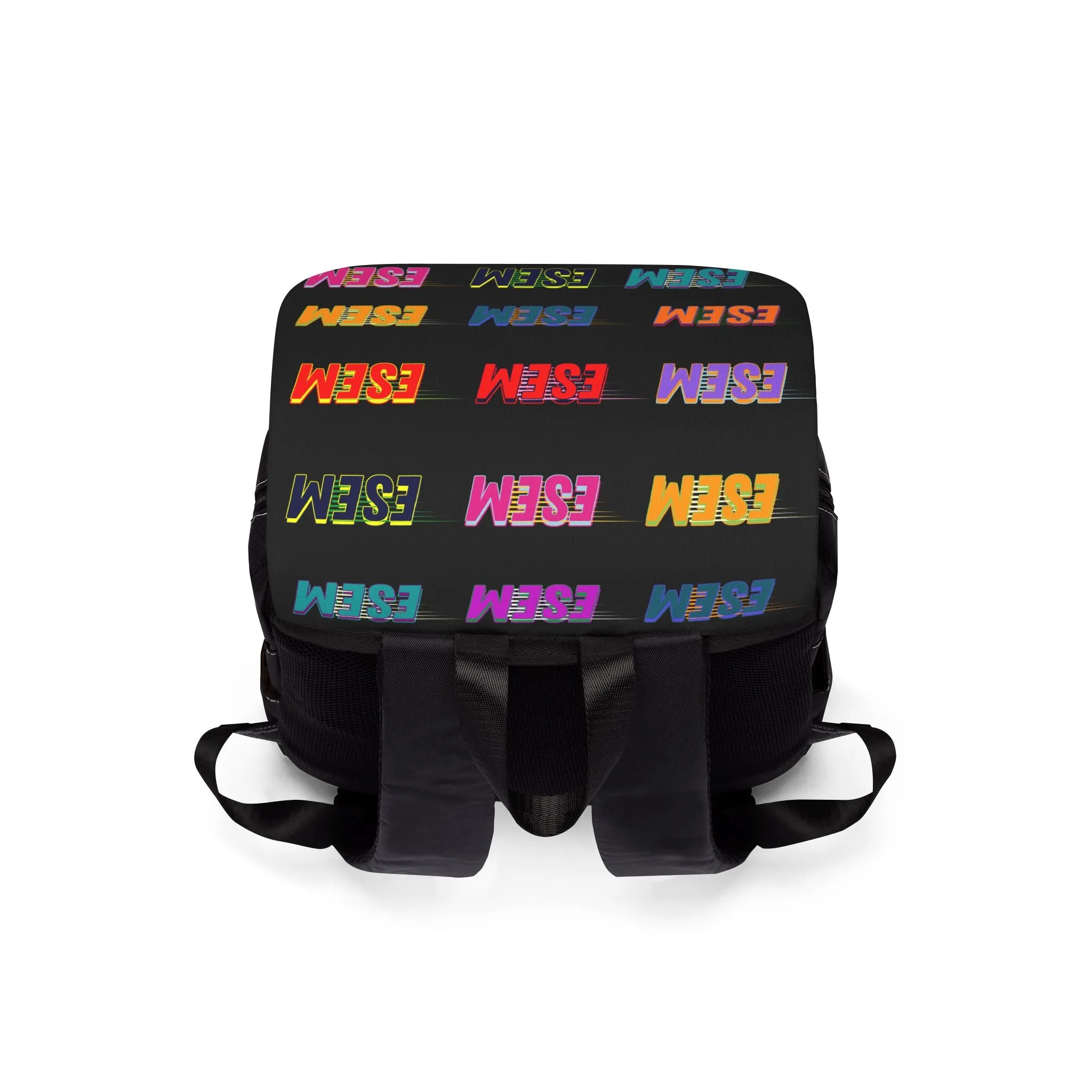 ESEM Pop-Art - Black Unisex Casual Shoulder Backpack