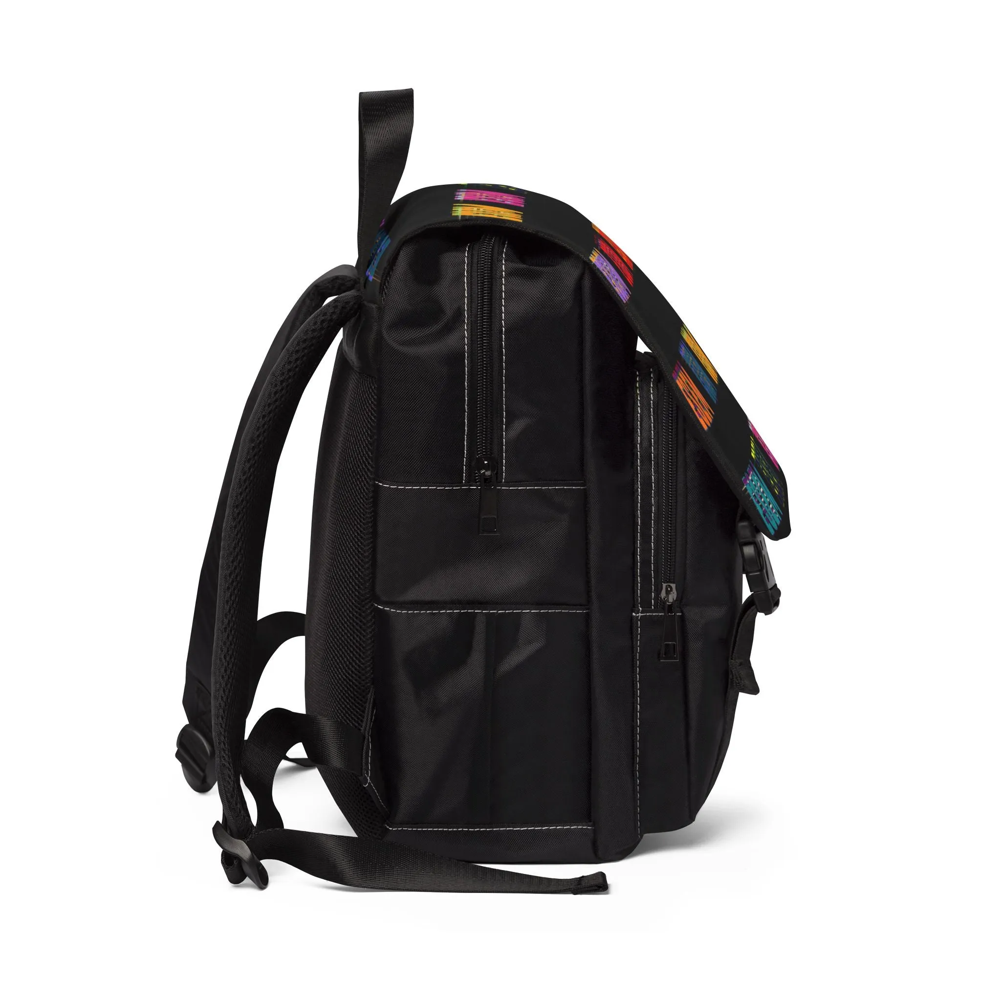 ESEM Pop-Art - Black Unisex Casual Shoulder Backpack