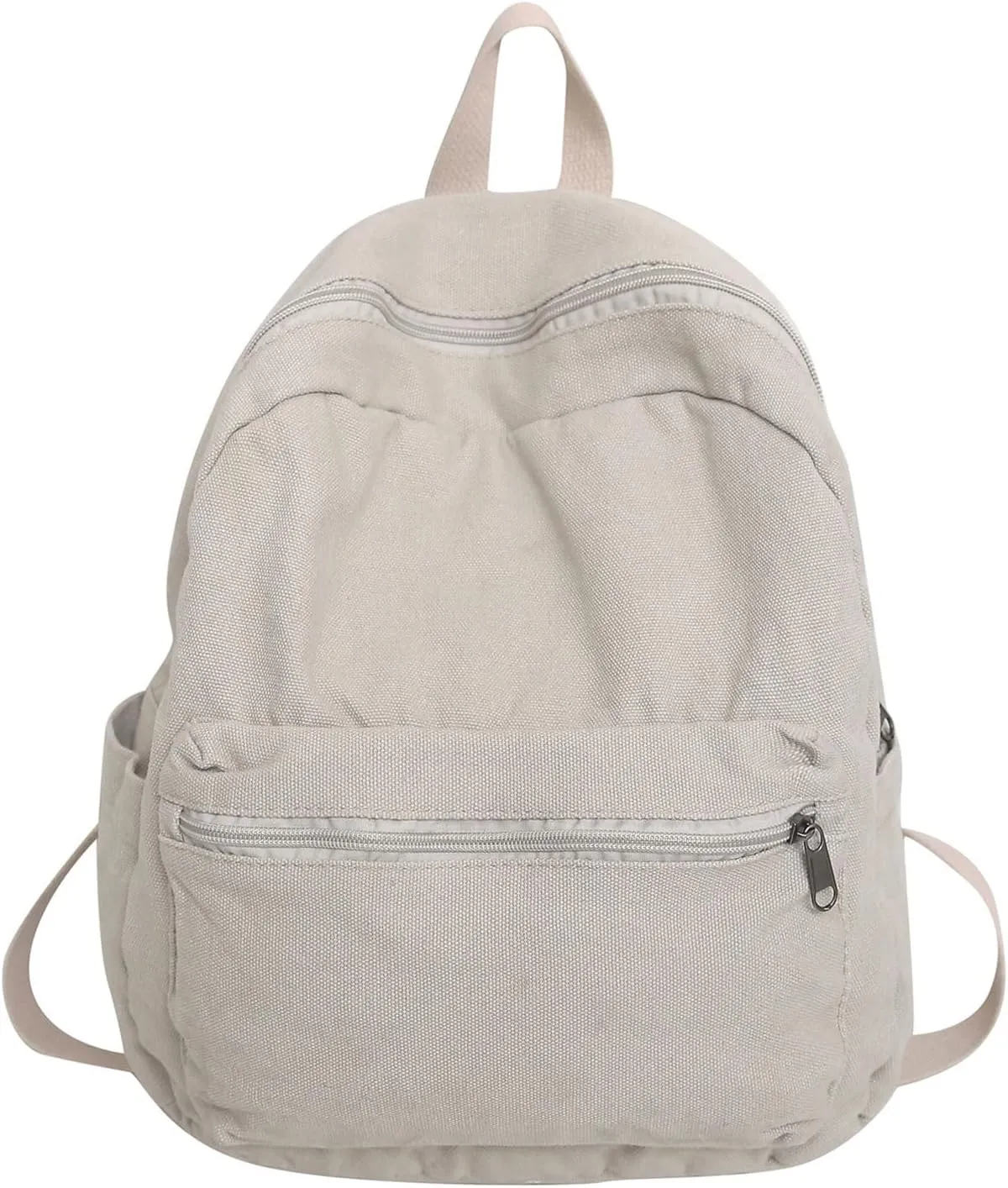 GAXOS Mini Backpack Purse for Women Canvas Cute Small Backpack Purse for Girls Aesthetic Vintage Travel Backpack Grey