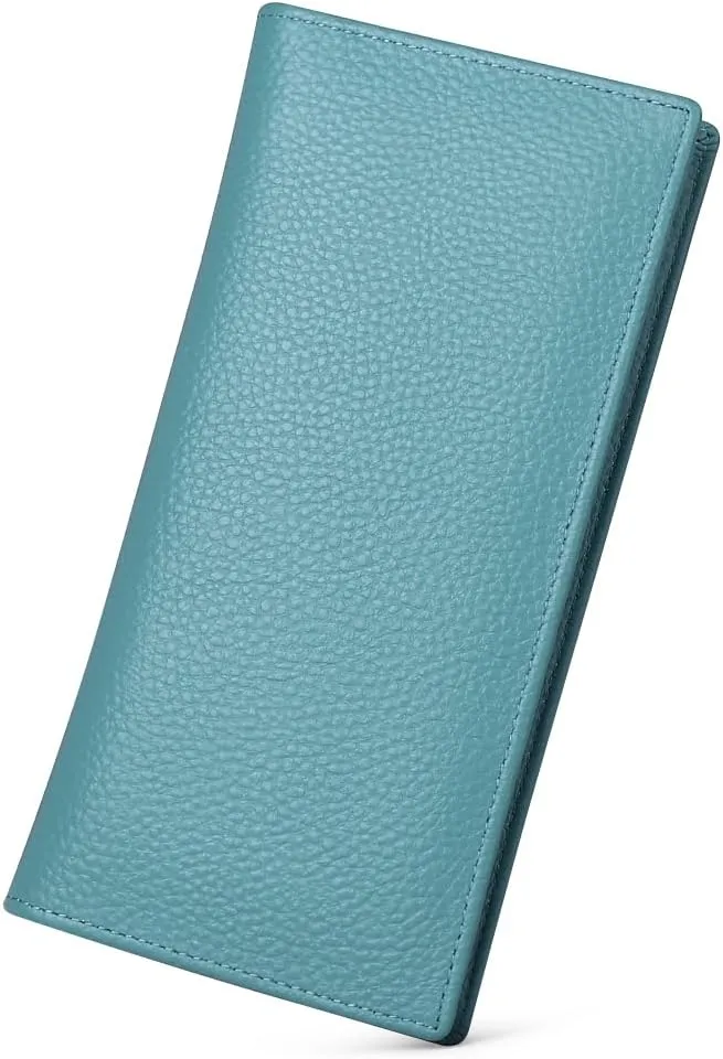 GOIACII Wallets for Women RFID Blocking Ultra Slim Real Leather Credit Card Holder Clutch