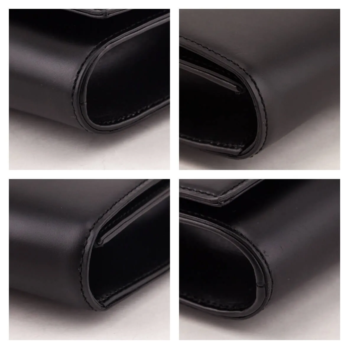 Gucci Black Leather Lady Buckle Clutch
