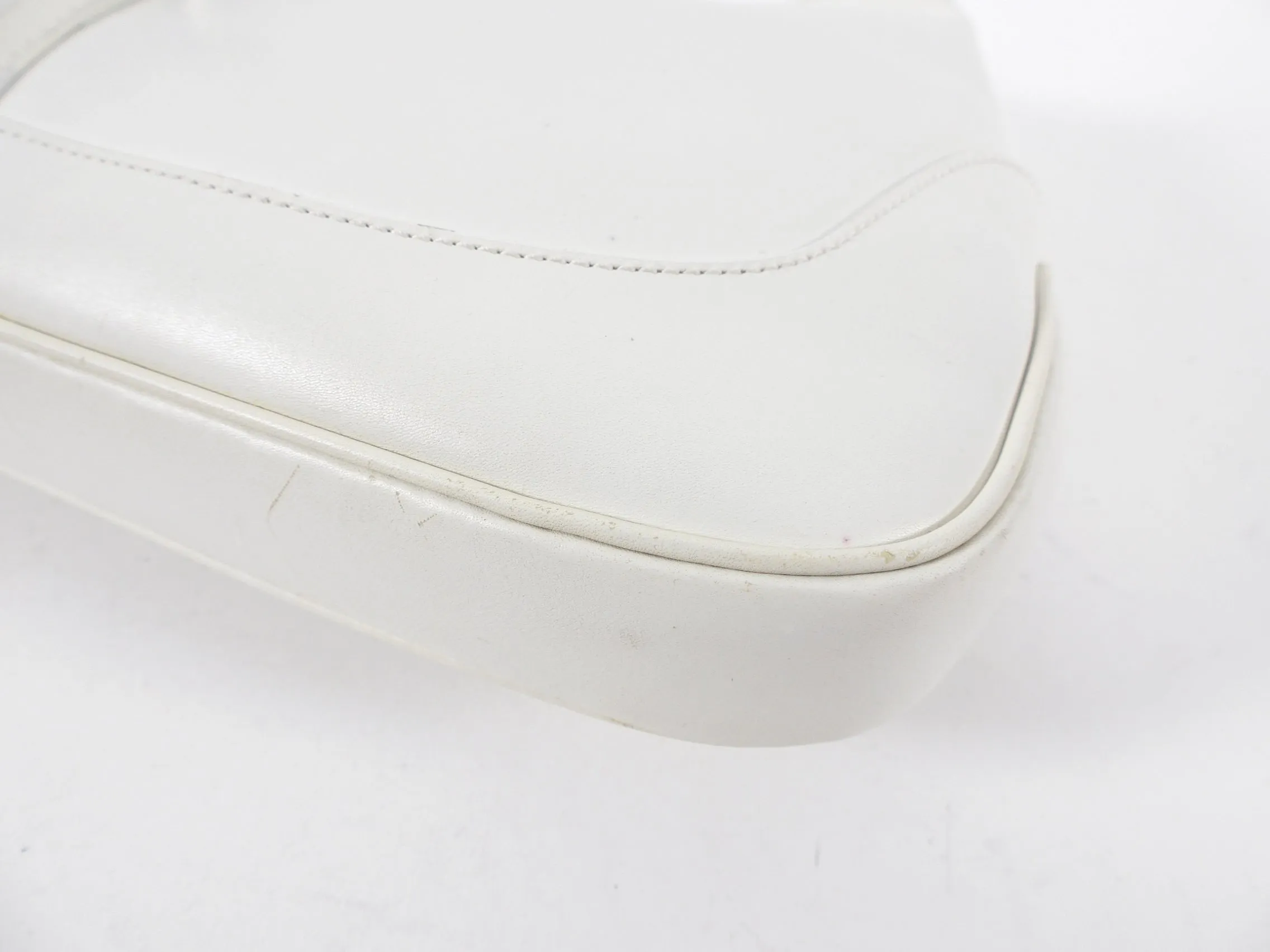 Gucci Tom Ford Era White Leather Jackie O Hobo Bag