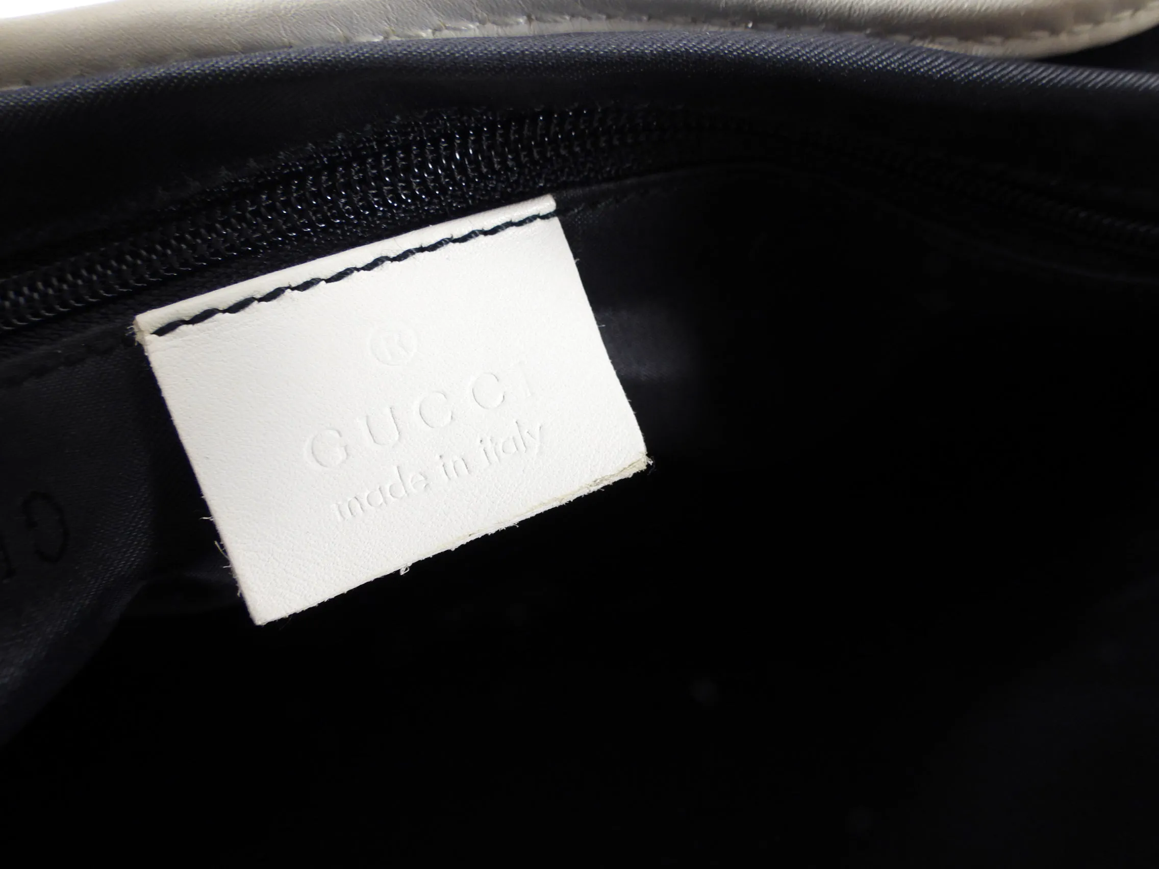 Gucci Tom Ford Era White Leather Jackie O Hobo Bag