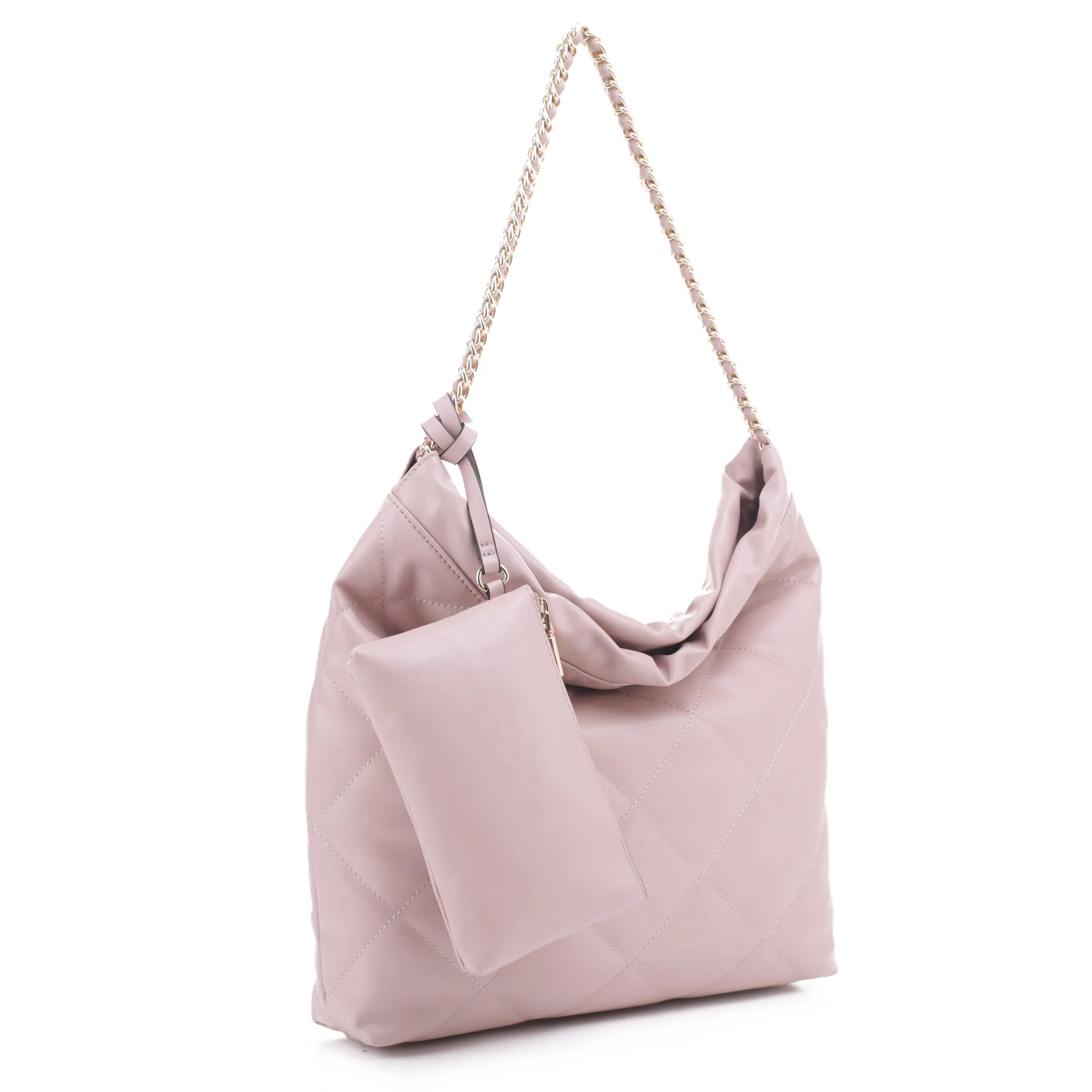 Hazel Quilted Hobo with Pouch