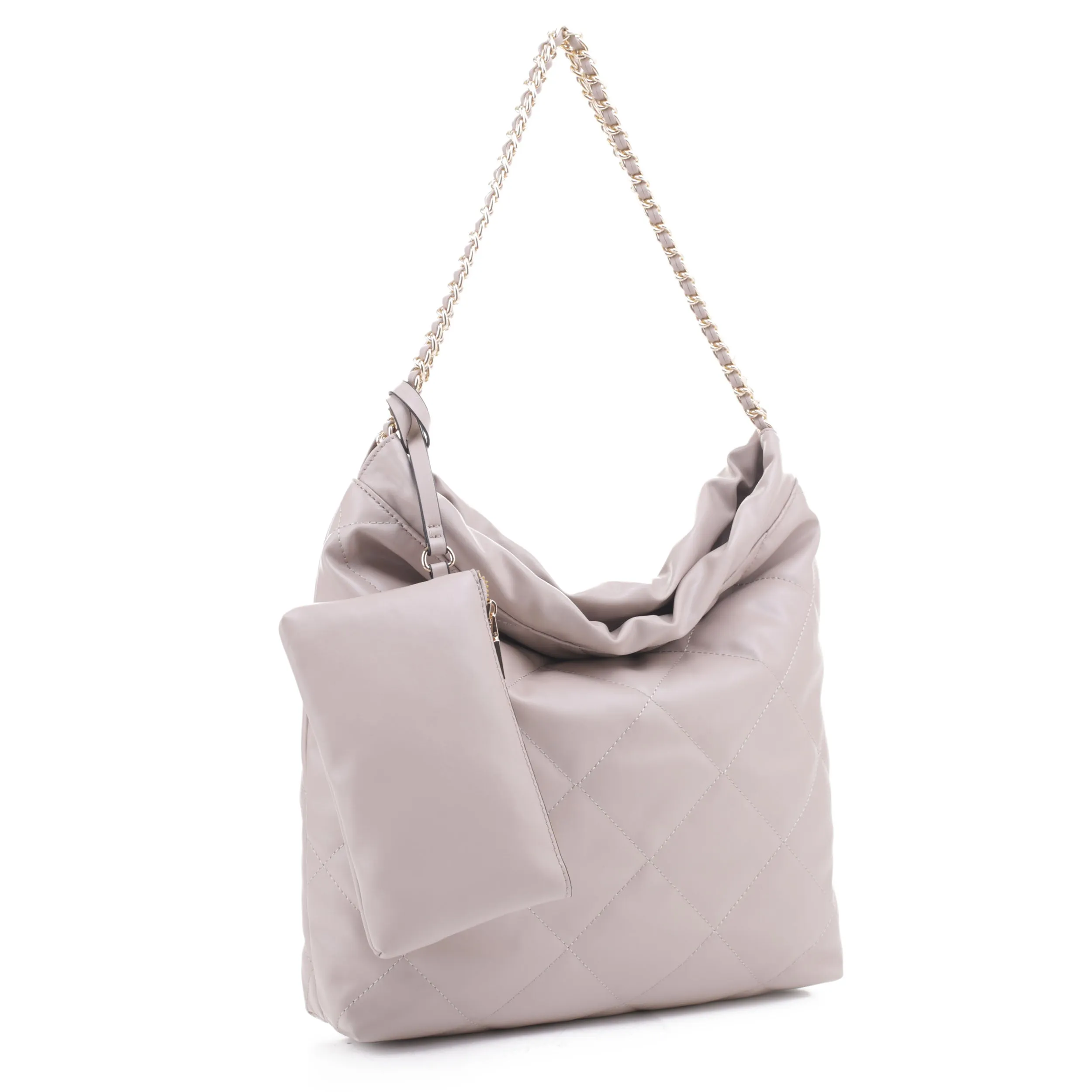 Hazel Quilted Hobo with Pouch