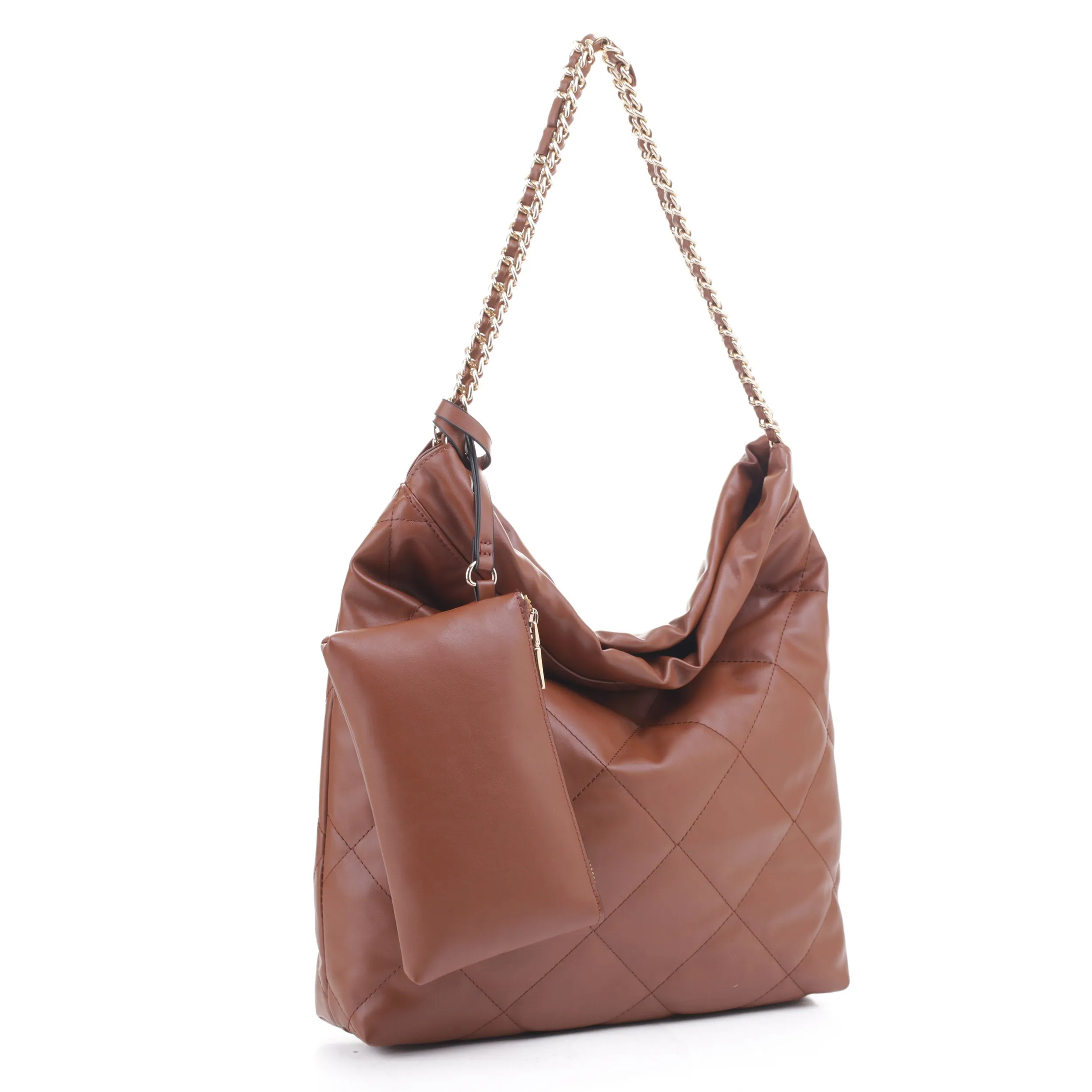 Hazel Quilted Hobo with Pouch