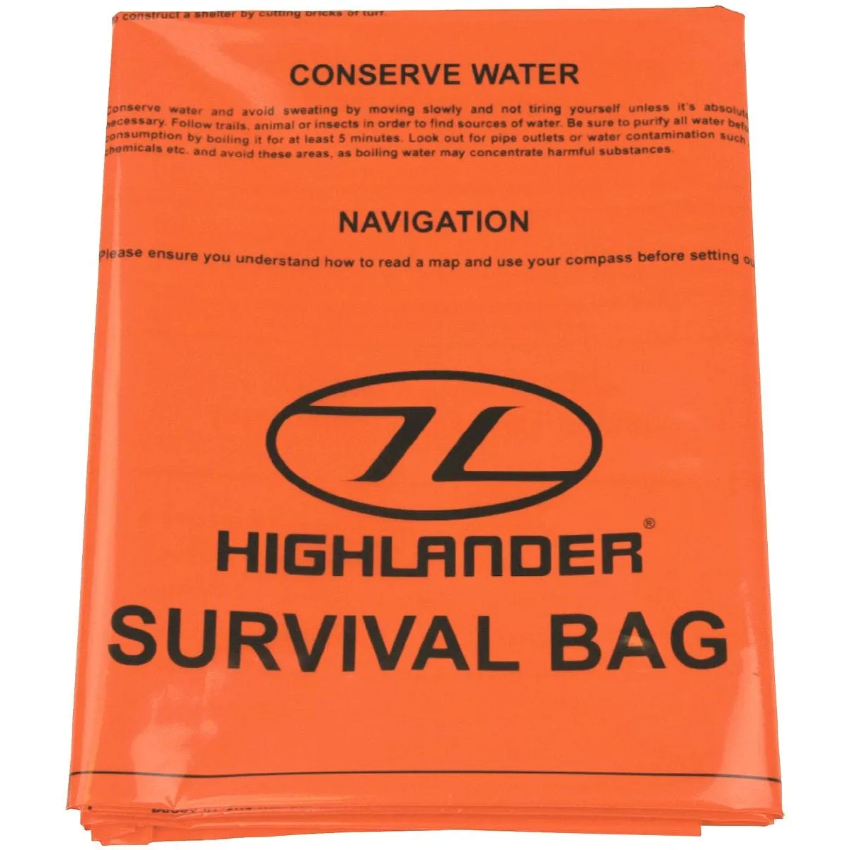 Highlander Double Emergency Survival Bag Orange