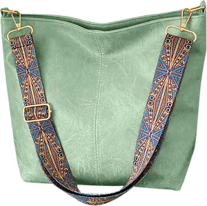 Hobo Bags for Women Crossbody Bag Guitar Strap Purse Vegan Leather Shoulder Handbags Boho Purses Tote Bucket Bag
