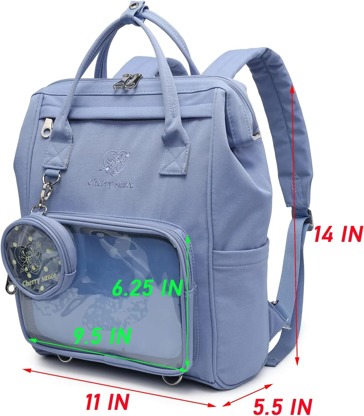 Ita Bag Pin Kawaii Cute Display Mommy Backpack for School Anime Cosplay with Insert
