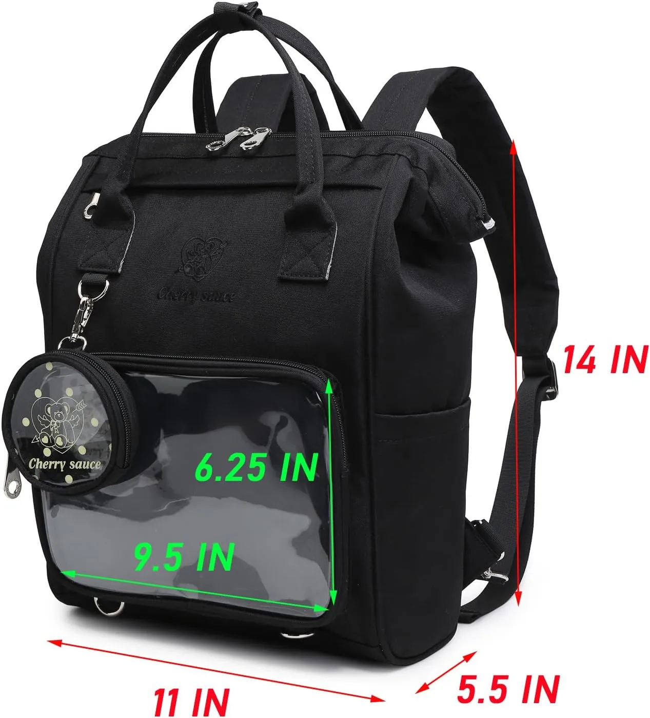Ita Bag Pin Kawaii Cute Display Mommy Backpack for School Anime Cosplay with Insert