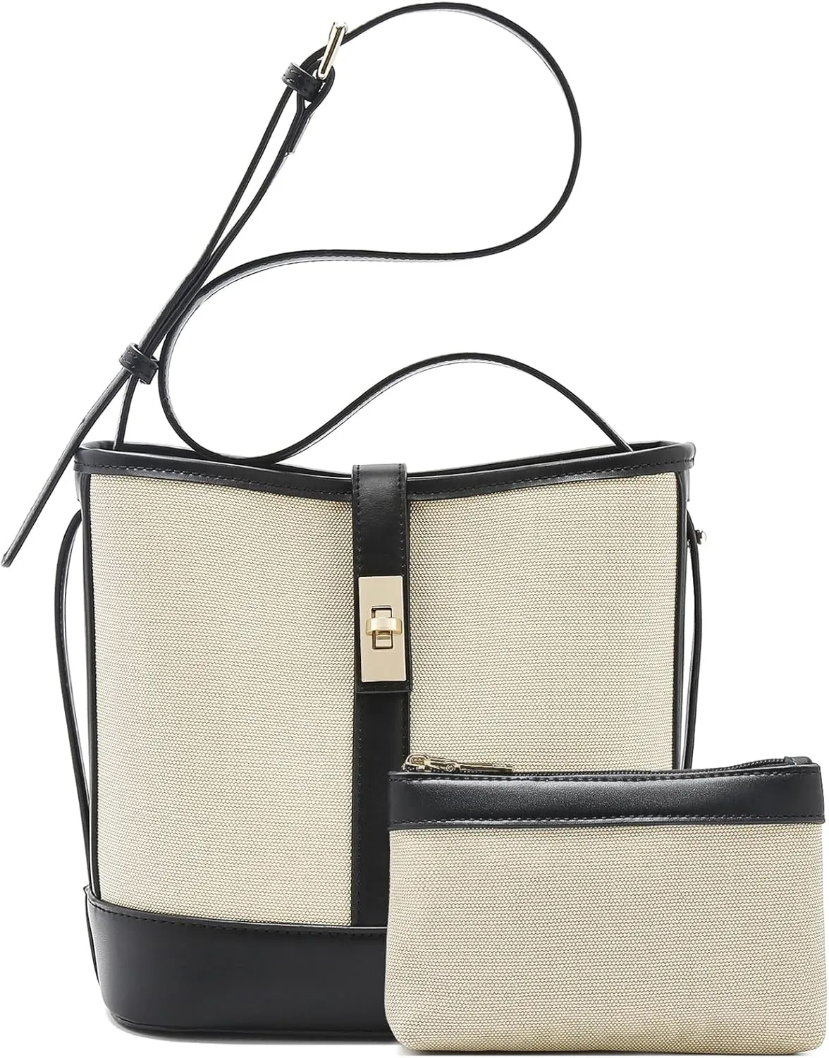 LAORENTOU Cowhide Leather Women Crossbody Bag Purse Tote Style Handbags Trendy for Ladies