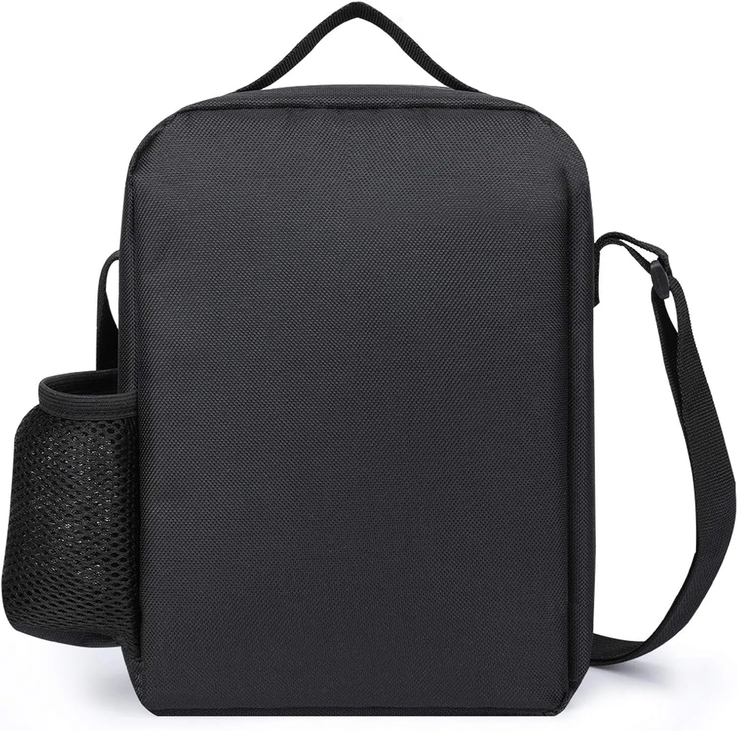 Lunch Bag for Women Men Lunch Box Reusable Orange Grid Lines Lunch Tote Bag Leakproof Lunch Cooler Bag for Work