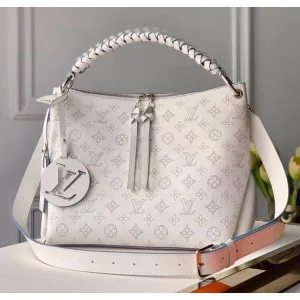 Mahina Perforated Calfskin Beaubourg Hobo Mm Bag M56201 White 2020 Collection