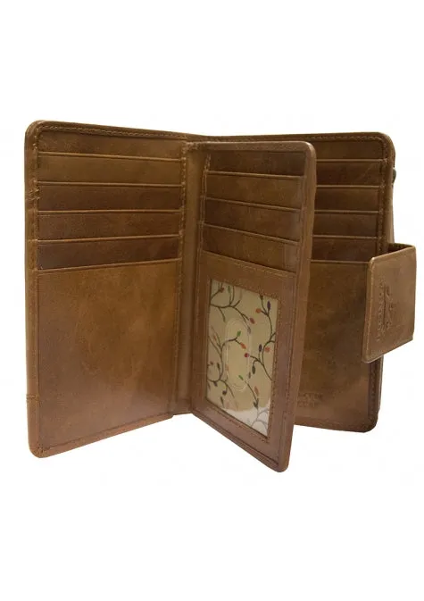 Mancini Casablanca Ladies' RFID Secure Medium Clutch Wallet
