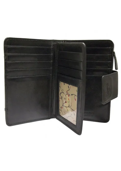 Mancini Casablanca Ladies' RFID Secure Medium Clutch Wallet