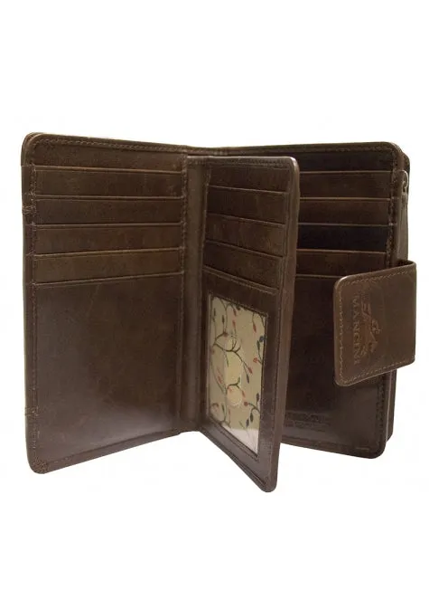 Mancini Casablanca Ladies' RFID Secure Medium Clutch Wallet