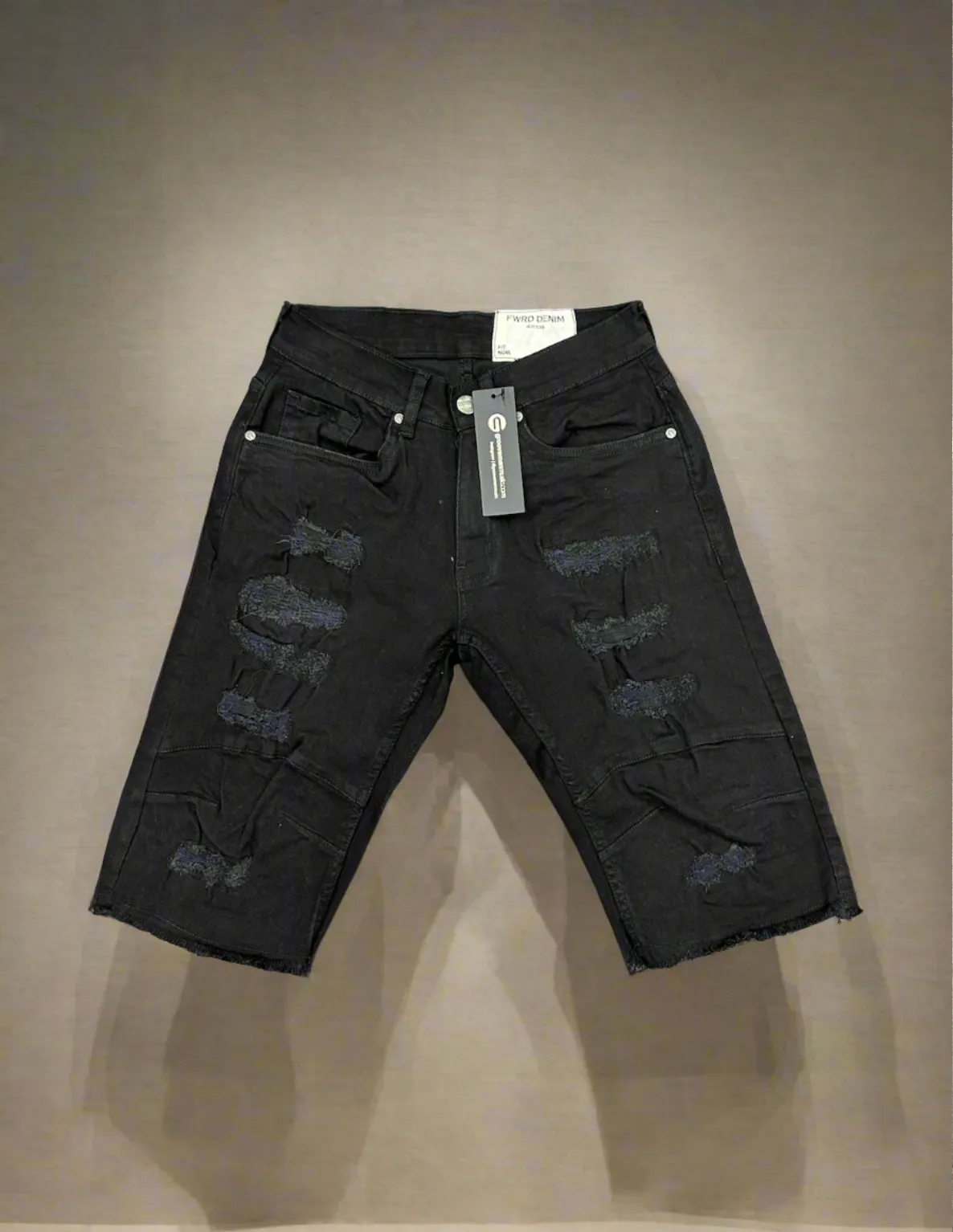 Men's Broken Down Biker Denim Short