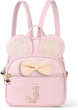 Mini Backpack for Girls Bowknot Cute Leather Backpack Toddler Purse Birthday Gifts for Kids Girls