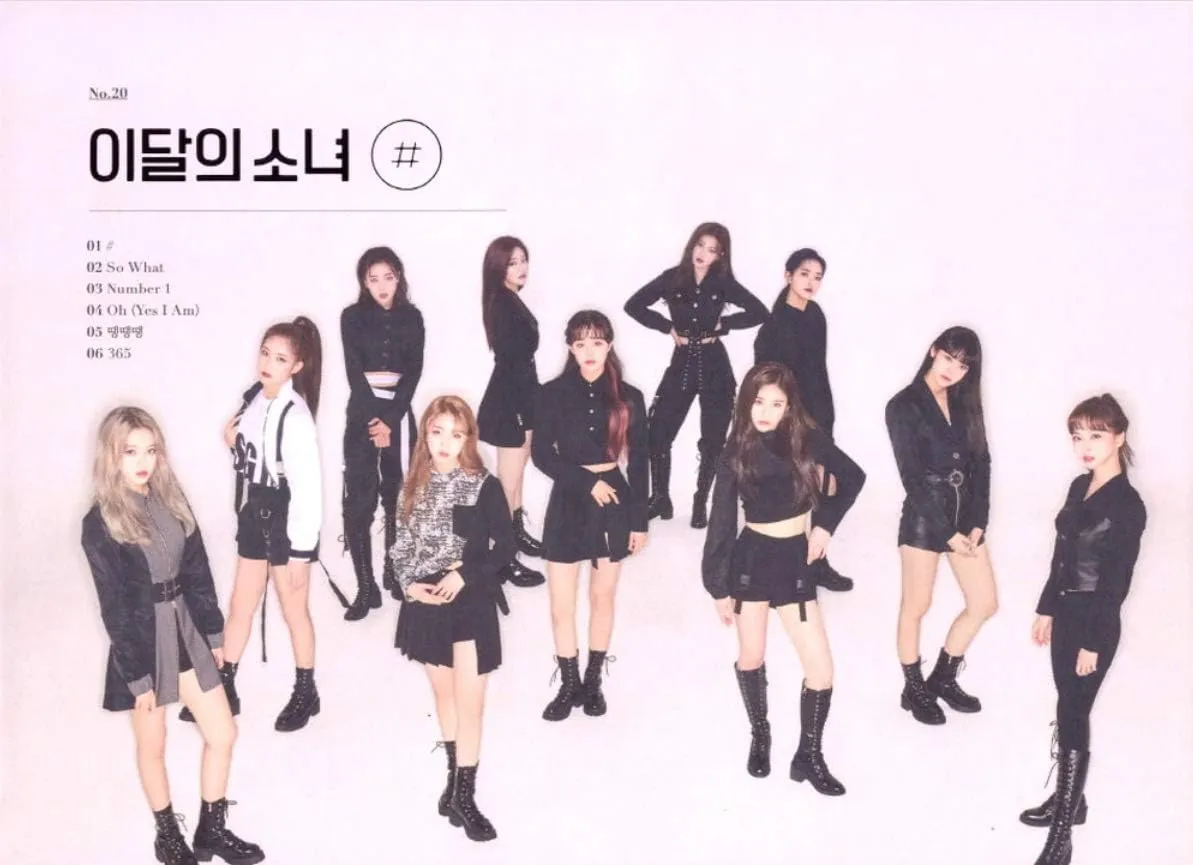 Monthly Girl Loona # [Limited B ver.] (2nd Mini Album) - CD Digipack Booklet Folded Poster Photocard with Extra Decorative Sticker Set, Photocard Set