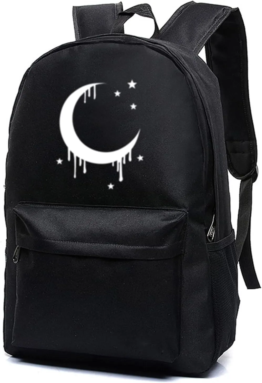 Moon Gothic Backpack Classic Canvas Goth Backpack for School Kids Bookbag