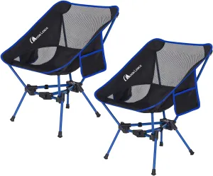MOON LENCE Portable Camping Chair Backpacking Chair - The 4th Generation Ultralight Folding Chair - Compact, Lightweight Foldable Chairs for Hiking Mountaineering, Beach