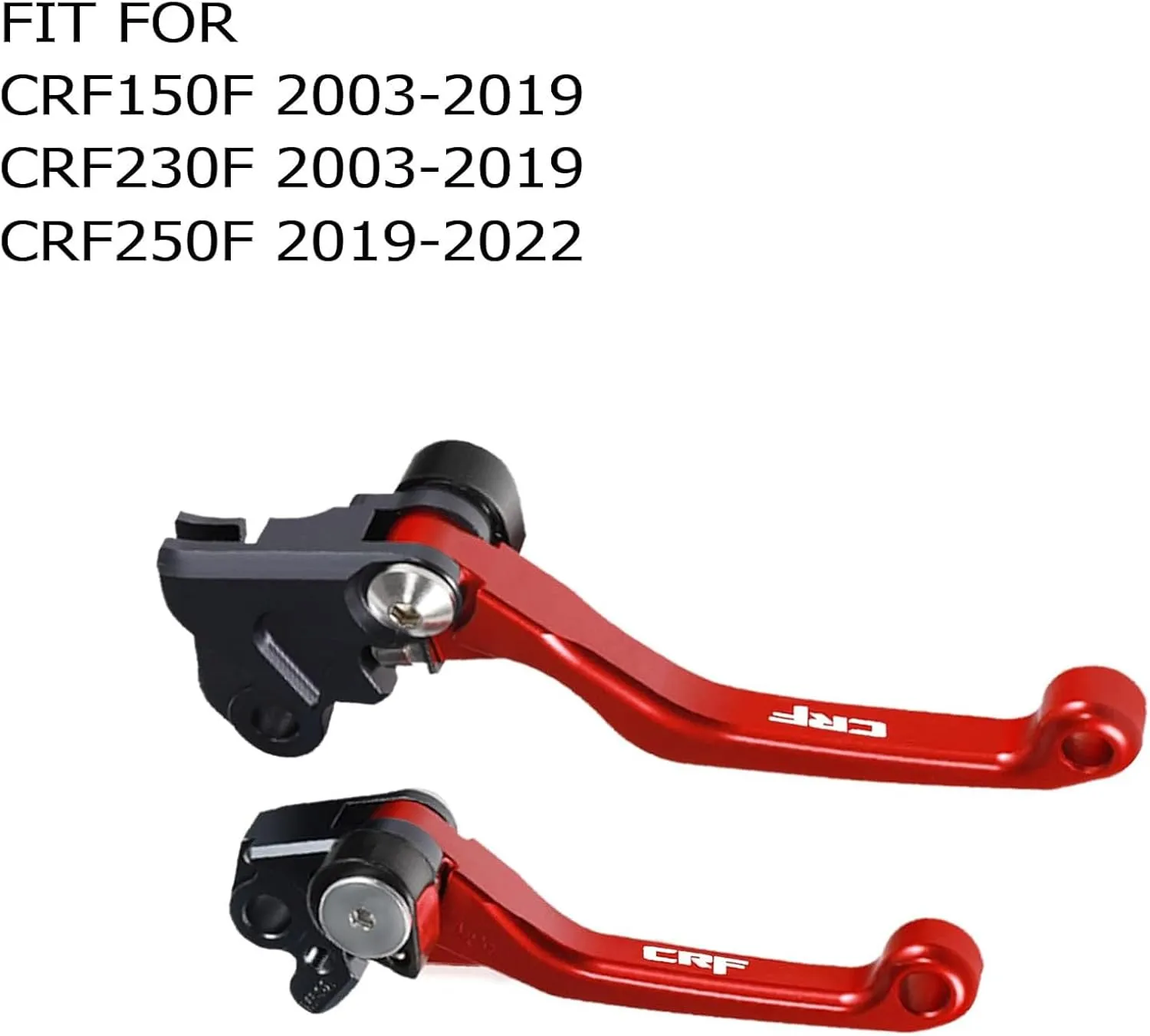 Motorcycle Billet Foldable Brake Clutch Lever Handle CNC Aluminum Pivot for CRF150F CRF230F 2003-2020 CRF250F 2019-2022 CRF 230F 230 F 150F 150 250 250F Dirt Pit Bike Motocross Motorbike