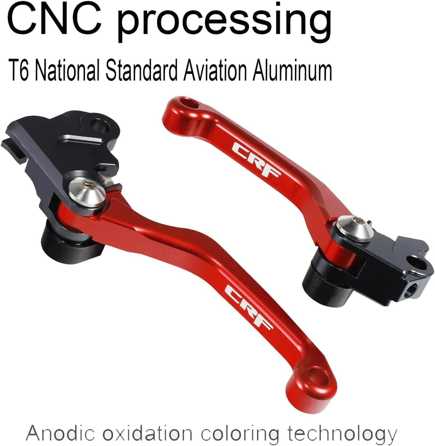 Motorcycle Billet Foldable Brake Clutch Lever Handle CNC Aluminum Pivot for CRF150F CRF230F 2003-2020 CRF250F 2019-2022 CRF 230F 230 F 150F 150 250 250F Dirt Pit Bike Motocross Motorbike
