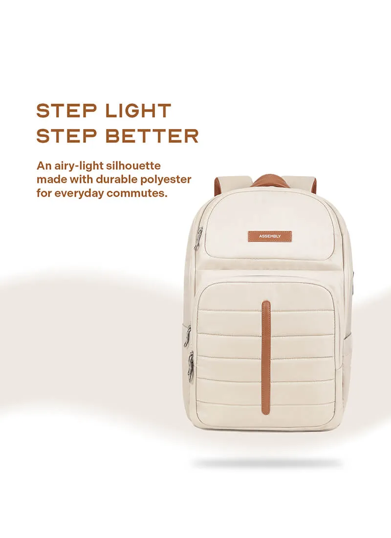 Odyssey Backpack | Beige |  Everyday Laptop Backpack