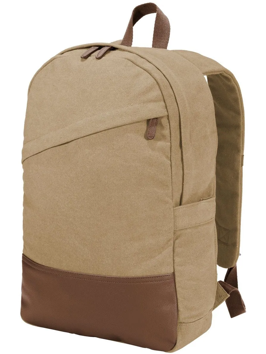 Port Authority Cotton Canvas Backpack